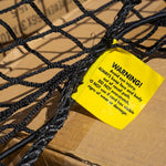 Monkey Grip Close Knit Cargo Net with Hooks 2800 x 1850mm Black LNC3
