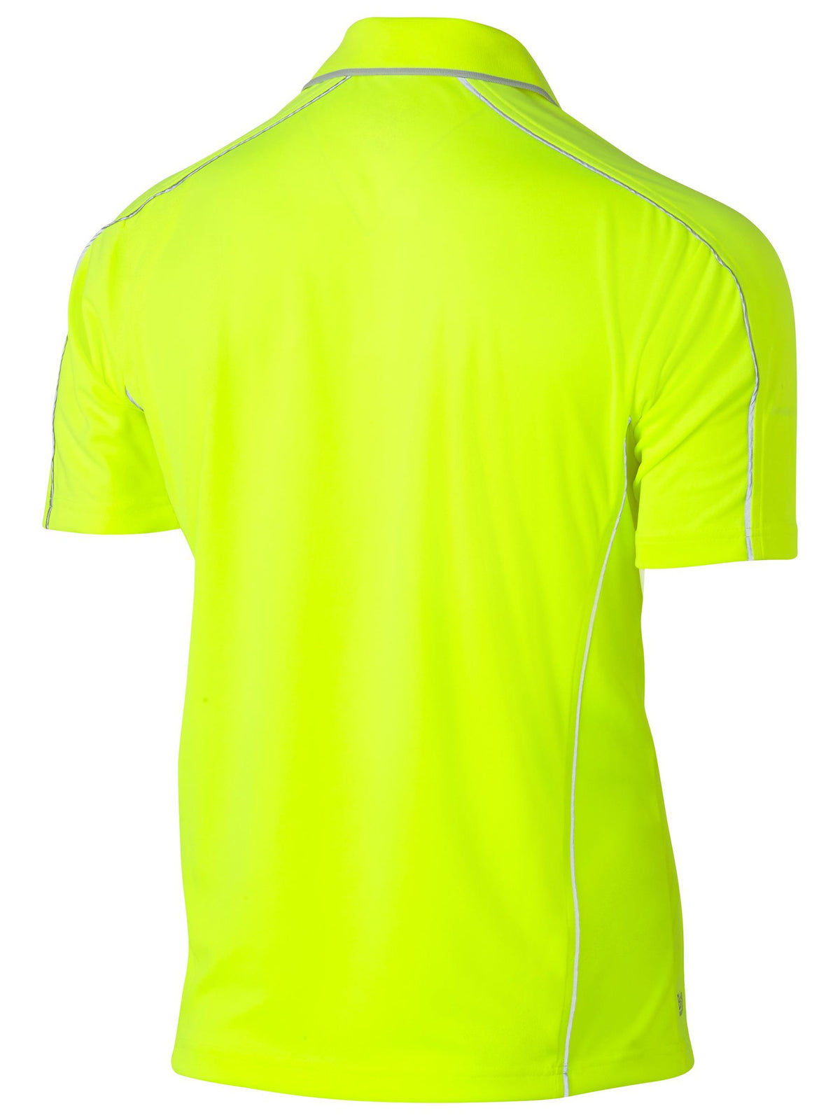 Bisley Workwear BK1425 Men's Yellow M Cool Mesh Polo With Reflective Piping BK1425_BF51M