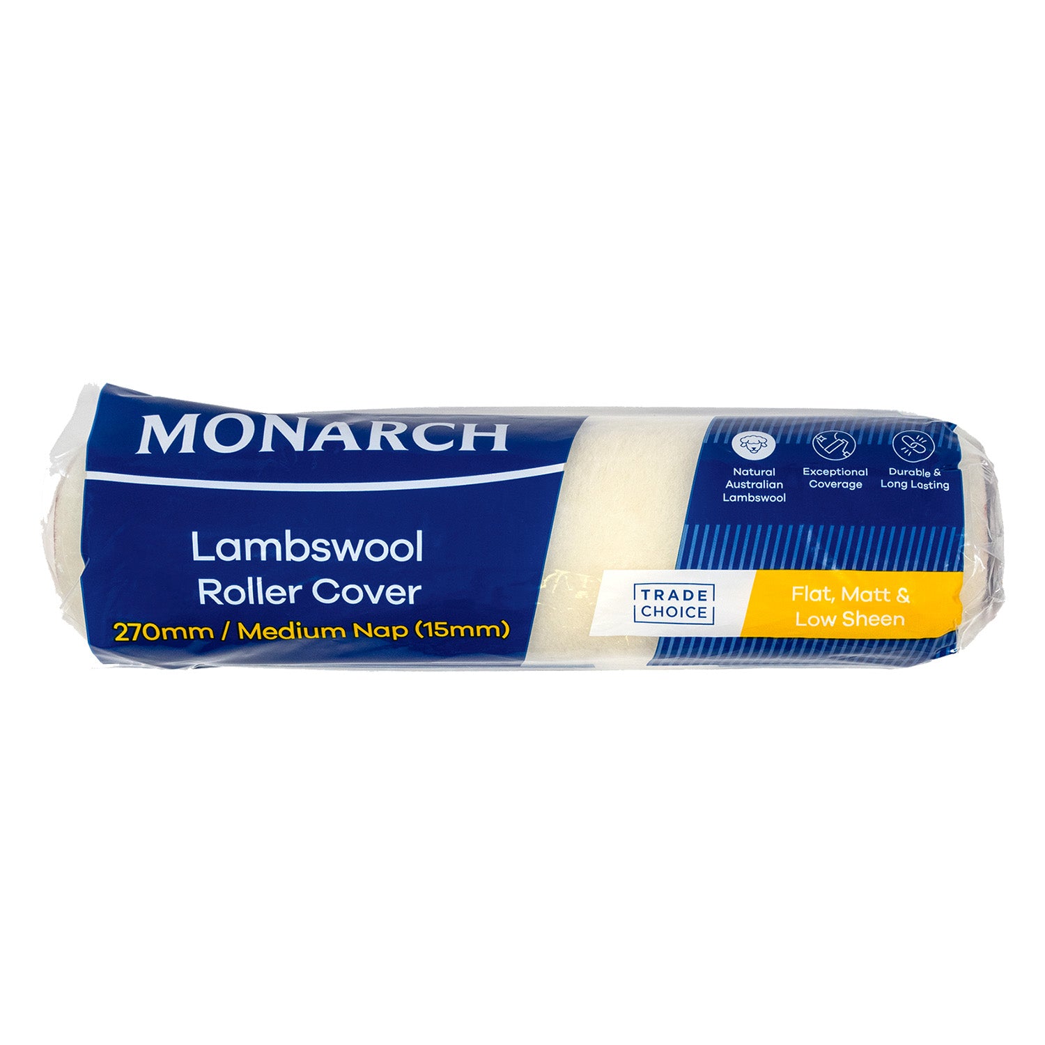Monarch Lambswool 15mm Medium Nap Roller Cover 270mm