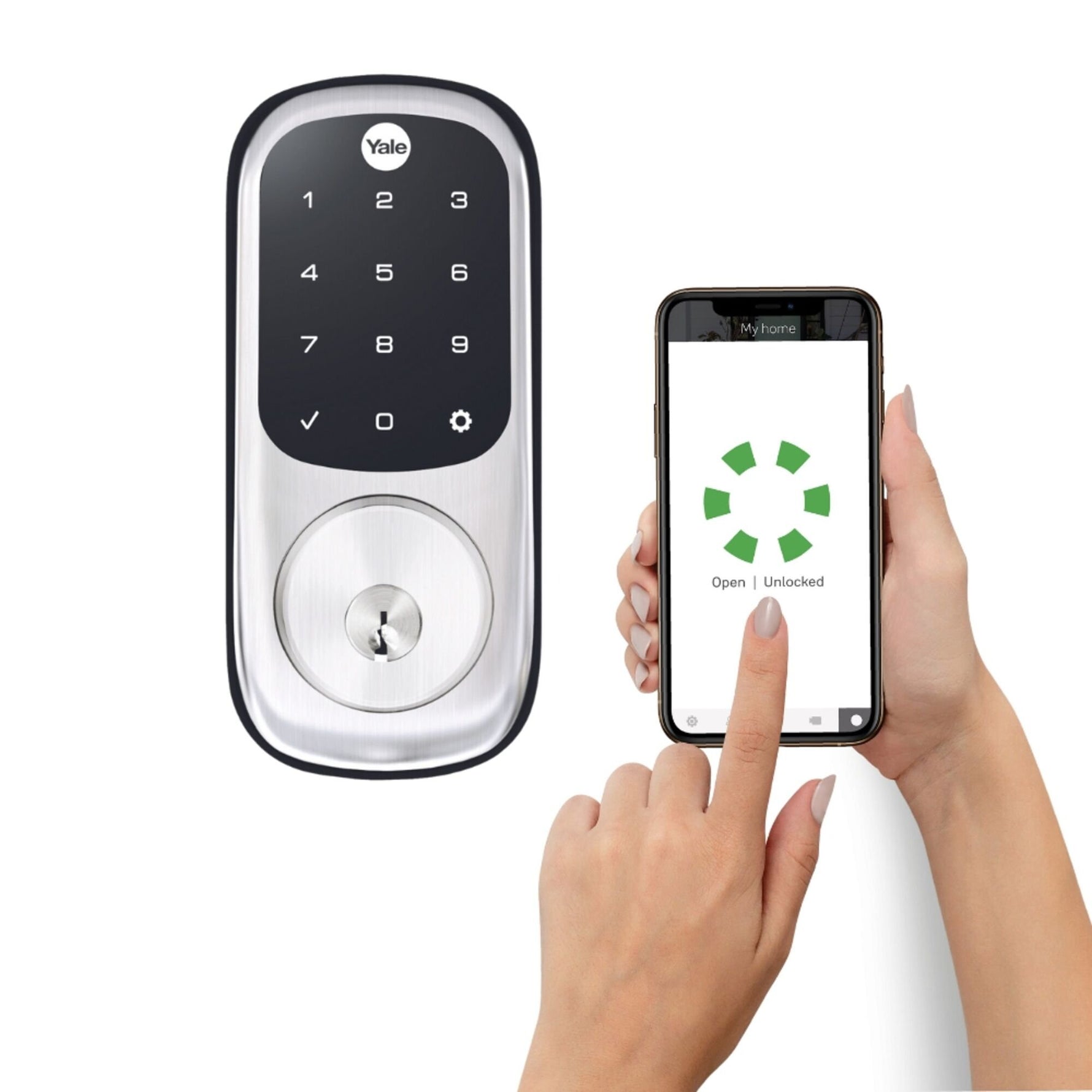 Yale Assure Keyed With Yale Home Apple HK Satin Chrome YRD226HKSC