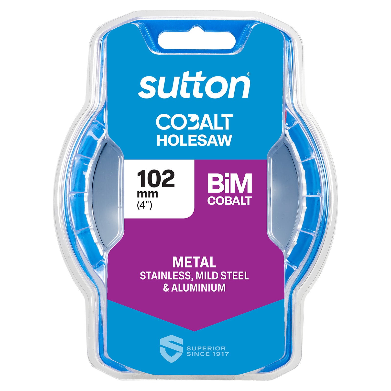 Sutton Tools Holesaw Bi-Metal Cobalt Hd-Cobalt Hangpack 102Mm H1251020