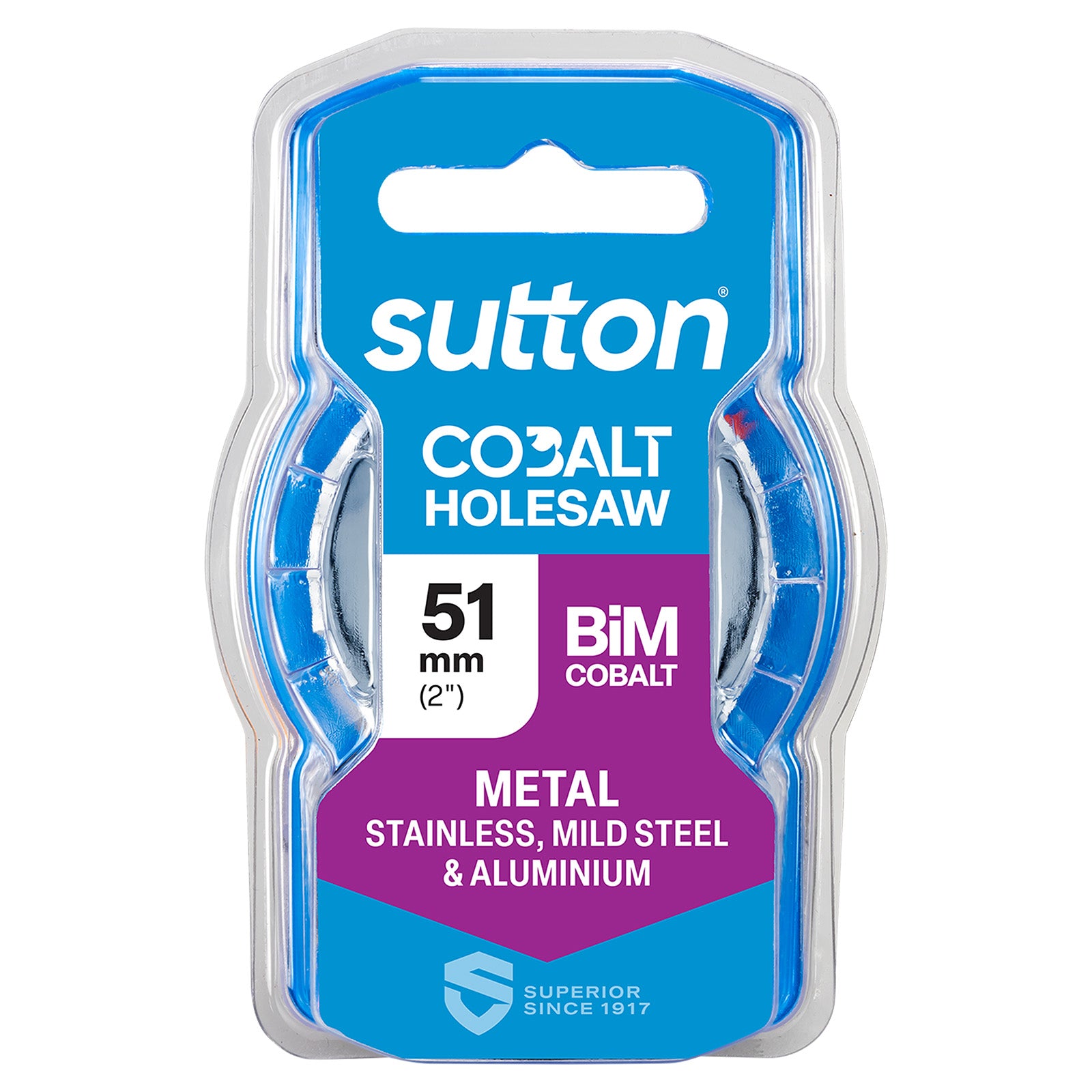 Sutton Tools Holesaw Bi-Metal Cobalt Hd-Cobalt Hangpack 51Mm H1250510
