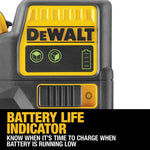DEWALT 12V 3 x 360-Degree Multi-Line Laser Level Green Kit DCE089D1G-XE