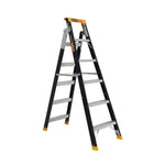 Gorilla FDM006-PRO Pro-Lite 6 Step Fibreglass Dual Purpose Ladder (1.75 - 3.13M) 150kg Industrial