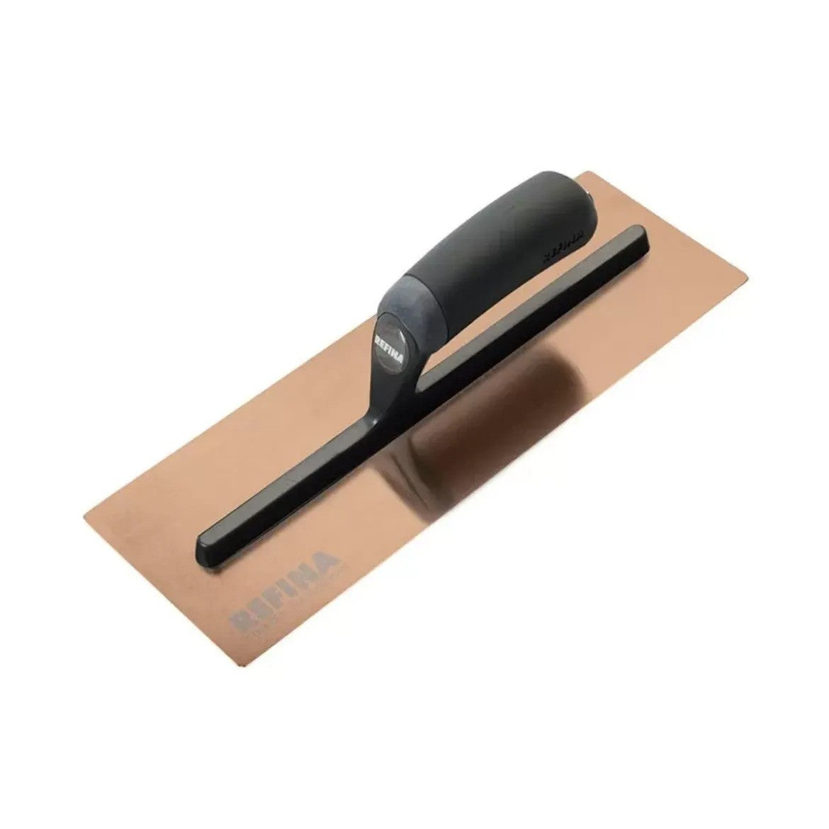 Wallboard Finatex-2 Rose Gold Trowel 305x125mm S/S 0.5mm Gauge Soft Grip Refina