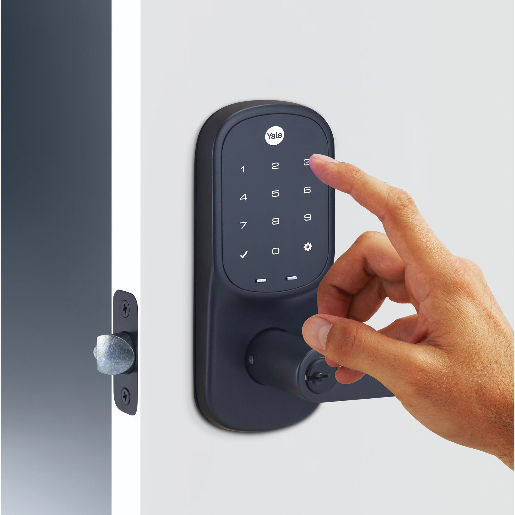 Yale Assure Keyed Digital Lever Smart-Ready Matt Black YRL226HKMBK