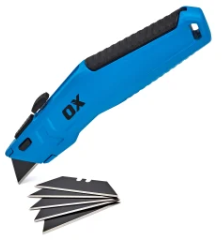 Ox Pro Retractable Utility Knife - W/ Blades OX-P225901
