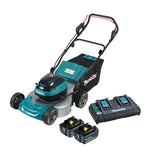 Makita 18Vx2 Brushless 460mm 2x5.0ah Lawn Mower Kit DLM466PT2