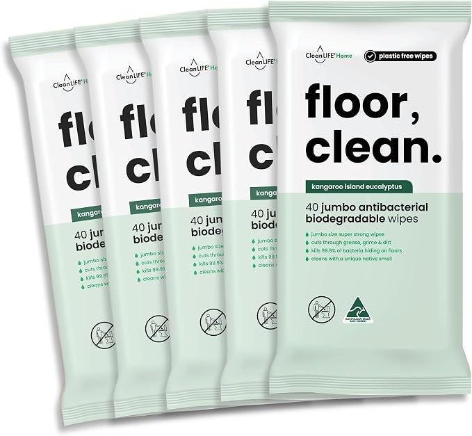 Clife Floor Clean Wipe 40PK CLS00088
