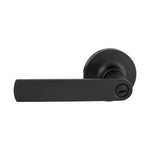 Gainsborough Matte Black Tradepro Round Rose Bela Privacy Lever Set