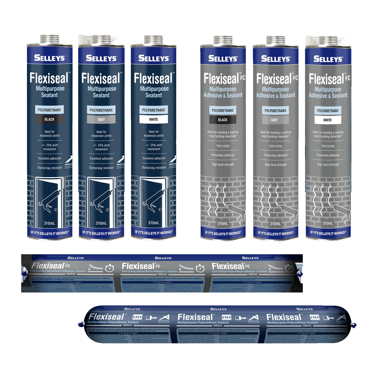 Selleys Flexiseal Fc Black 310ml 101606
