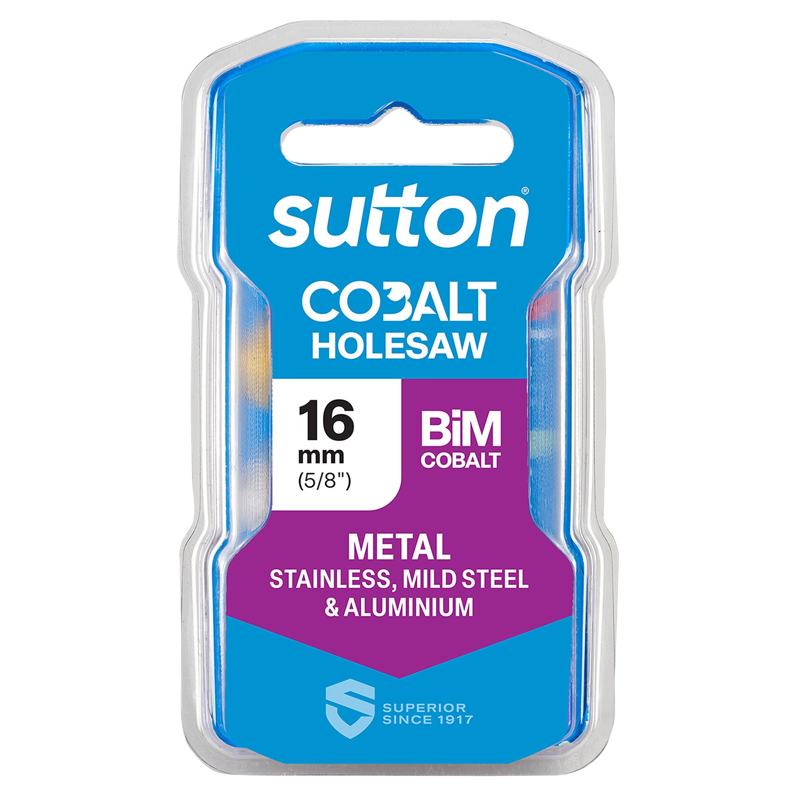 Sutton Tools Holesaw Bi-Metal Cobalt Hd-Cobalt Hangpack 16Mm H1250160