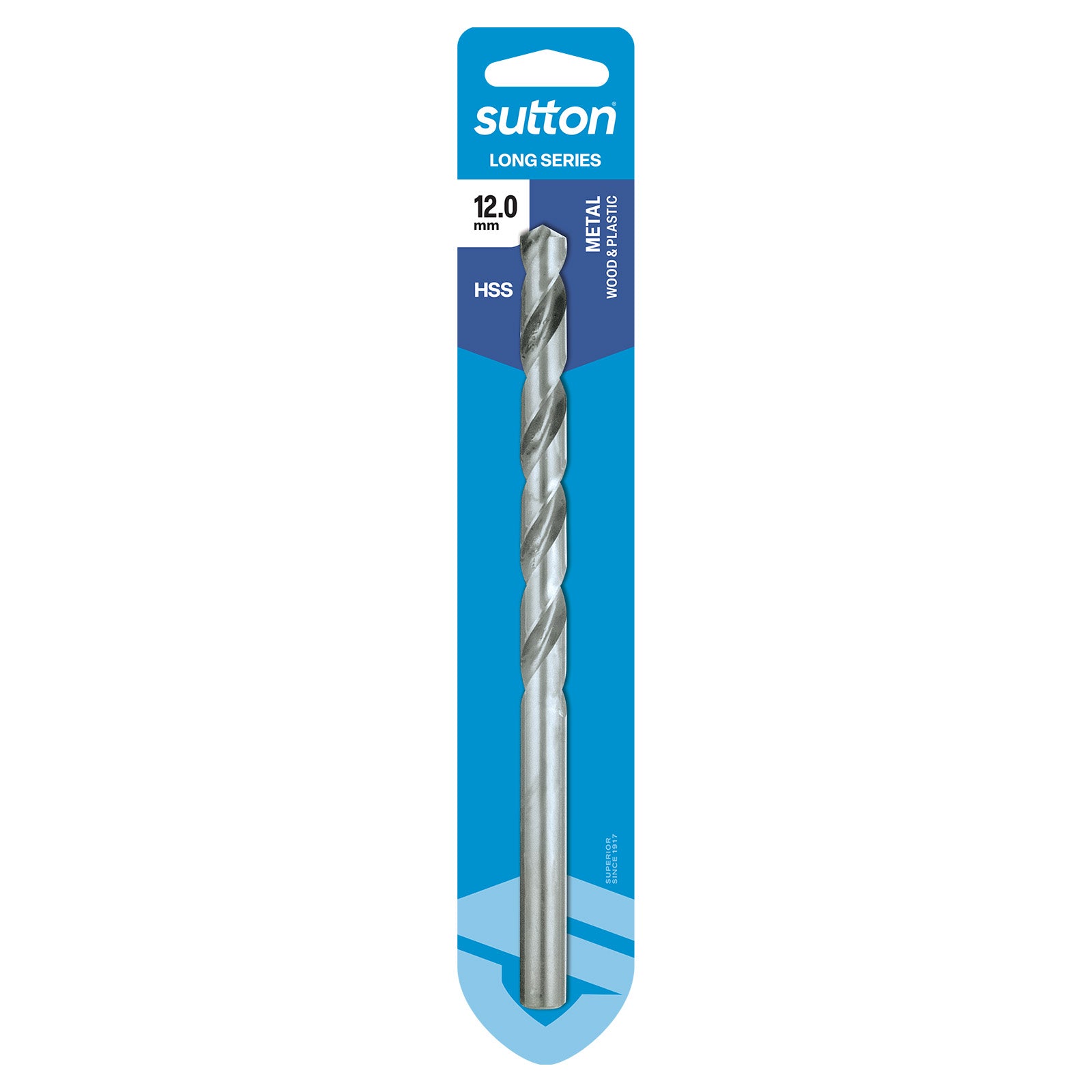 Sutton Tools Drill Long Series Hss Carded 12.0Mm D1101200