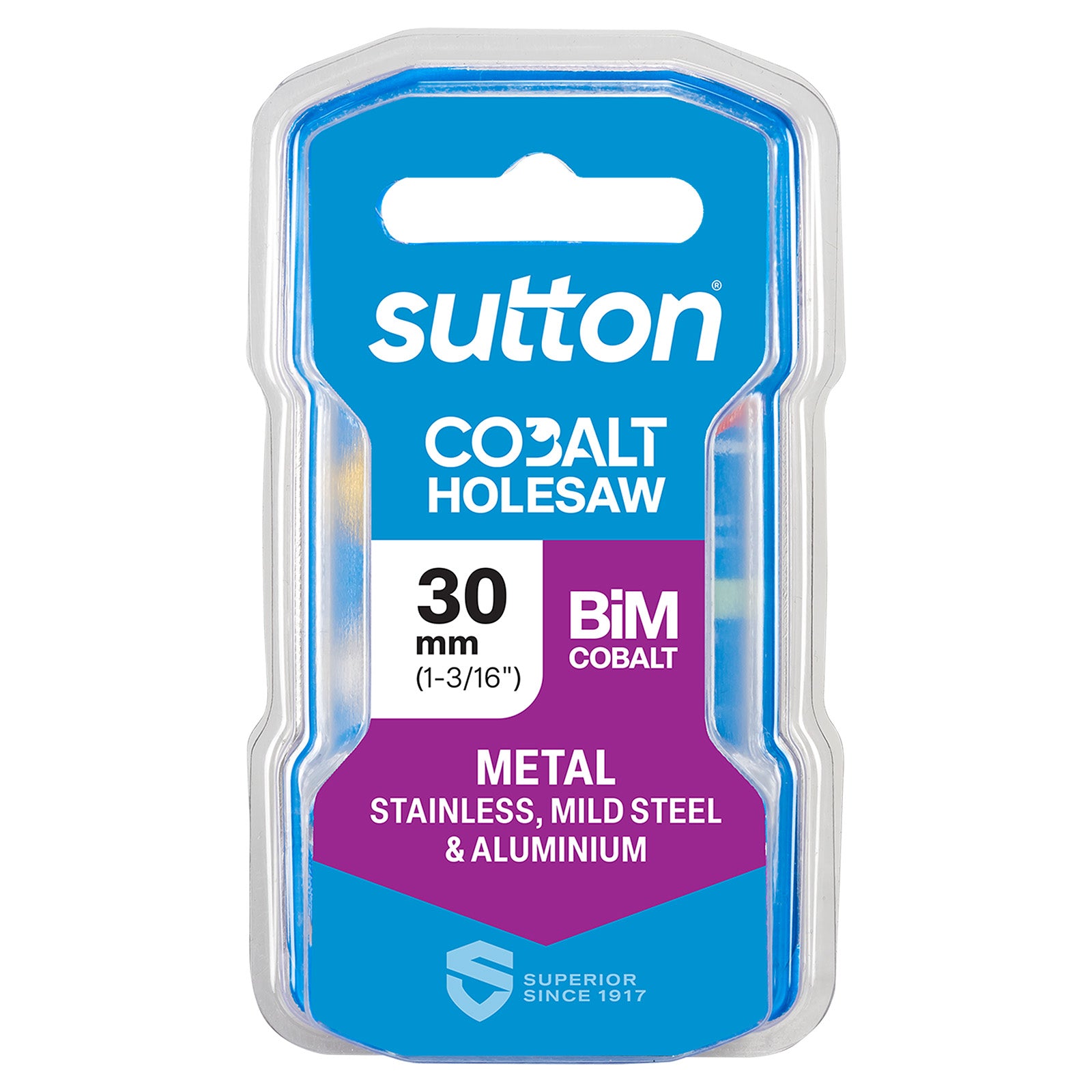 Sutton Tools Holesaw Bi-Metal Cobalt Hd-Cobalt Hangpack 30Mm H1250300