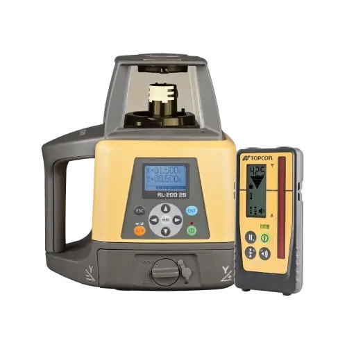 Topcon RL-200 2S Dual Grade Rotating Laser Rechargeable Battery with Premium LS-100D Receiver & Remote Control 1013473-01
