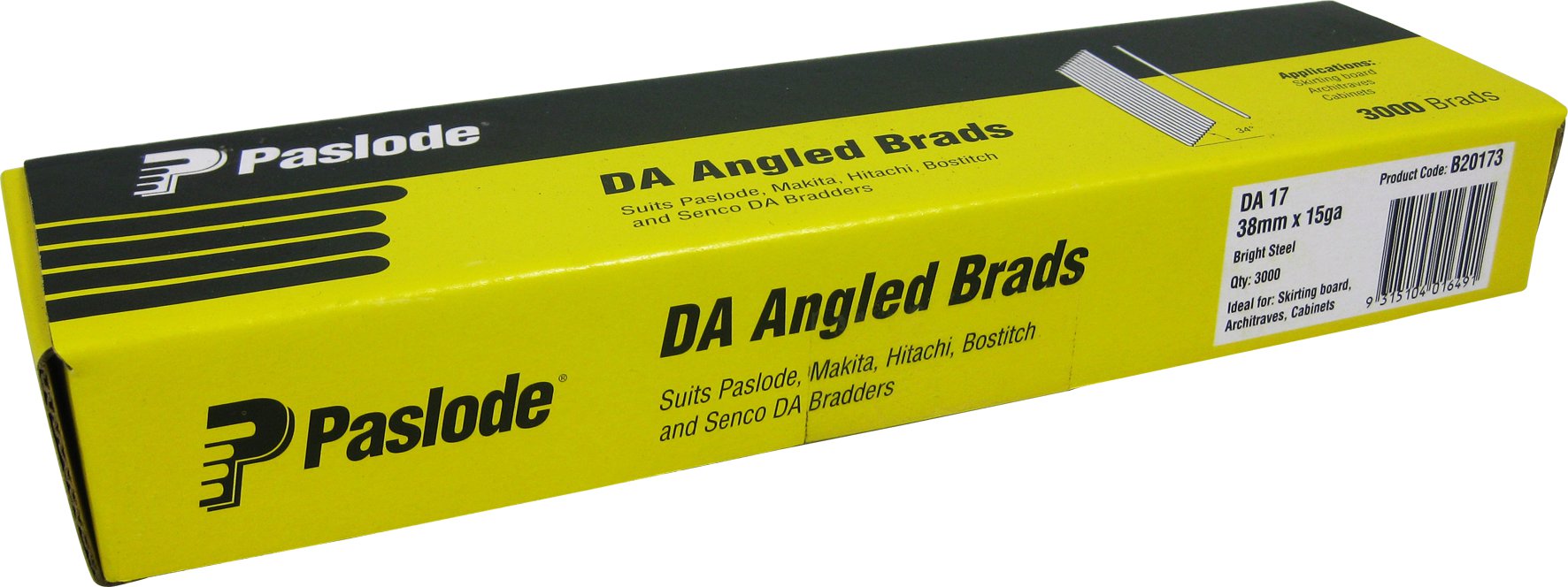 Paslode 38mm Angled Nail Fastener 3000 Pack B20173