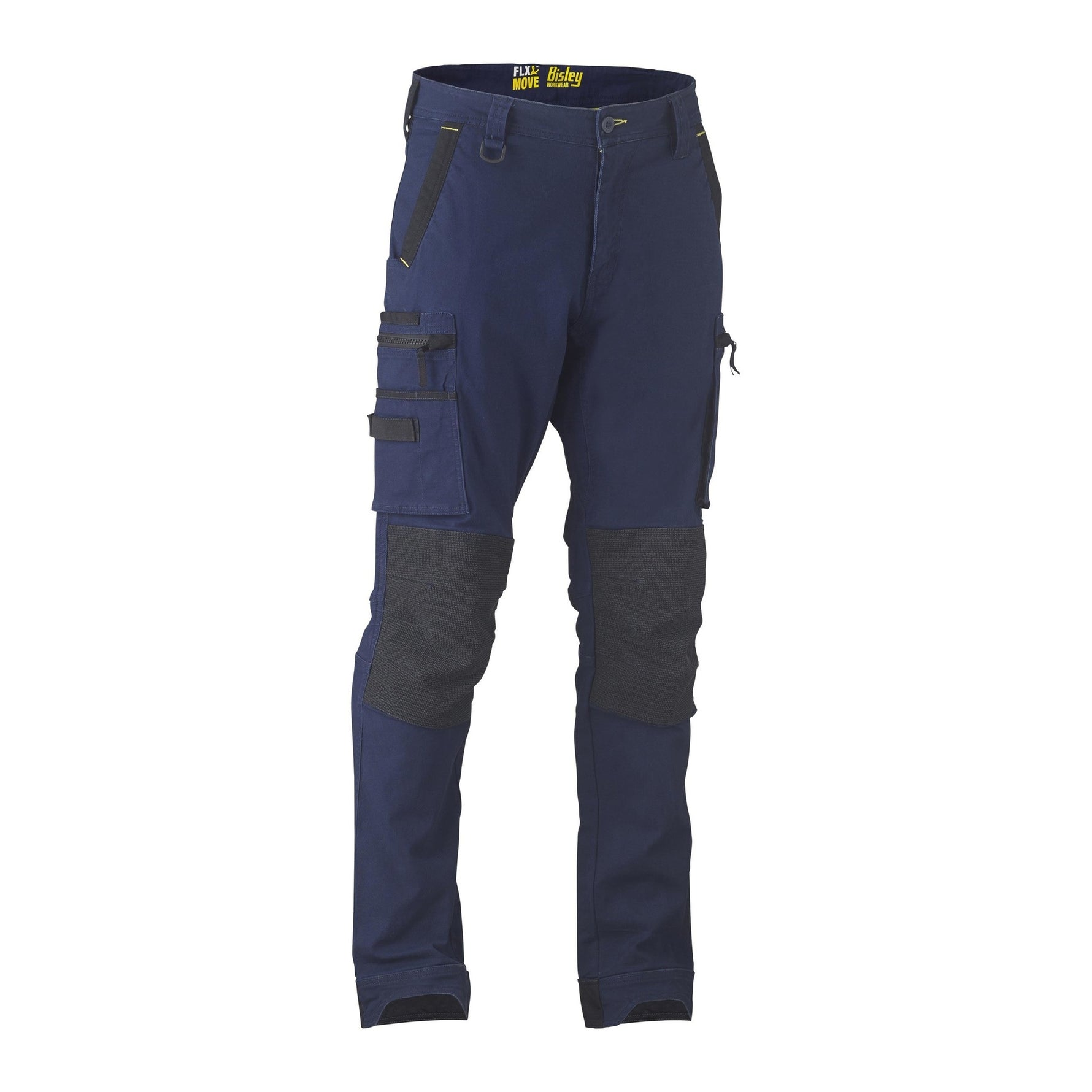 Bisley Workwear BPC6330 Men's Navy 82 Flx & Move™ Stretch Utility Zip Cargo Pants