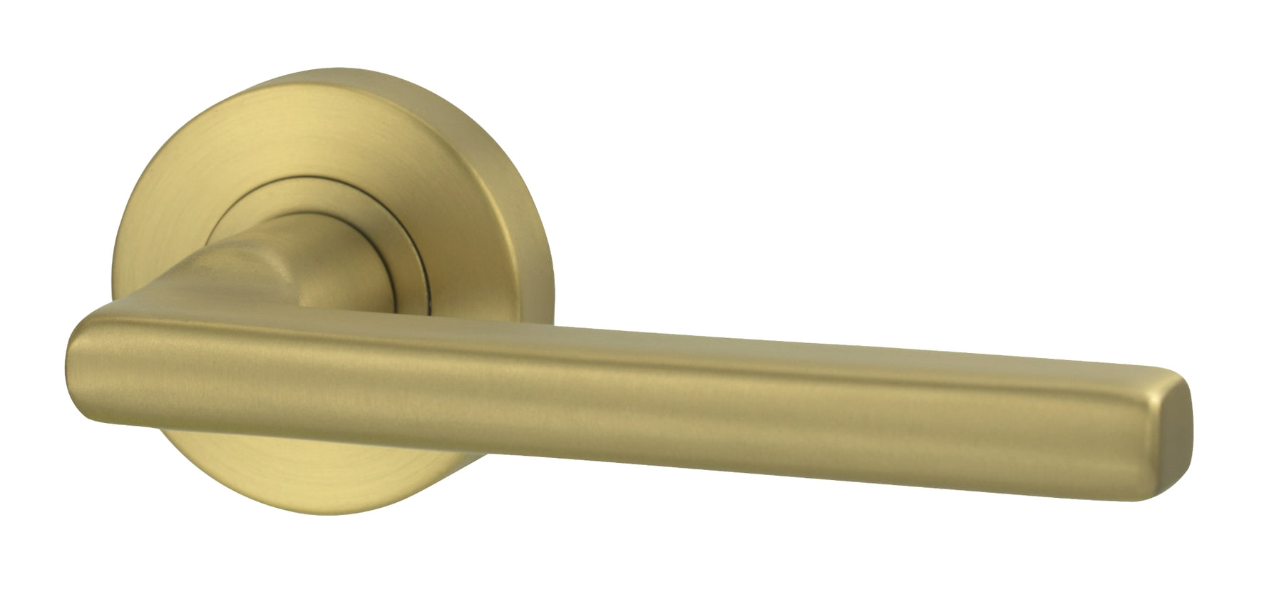 Lockwood Lever V4 Satin Brass PVD Passage Set With Latch VIV1/V4SBPVD