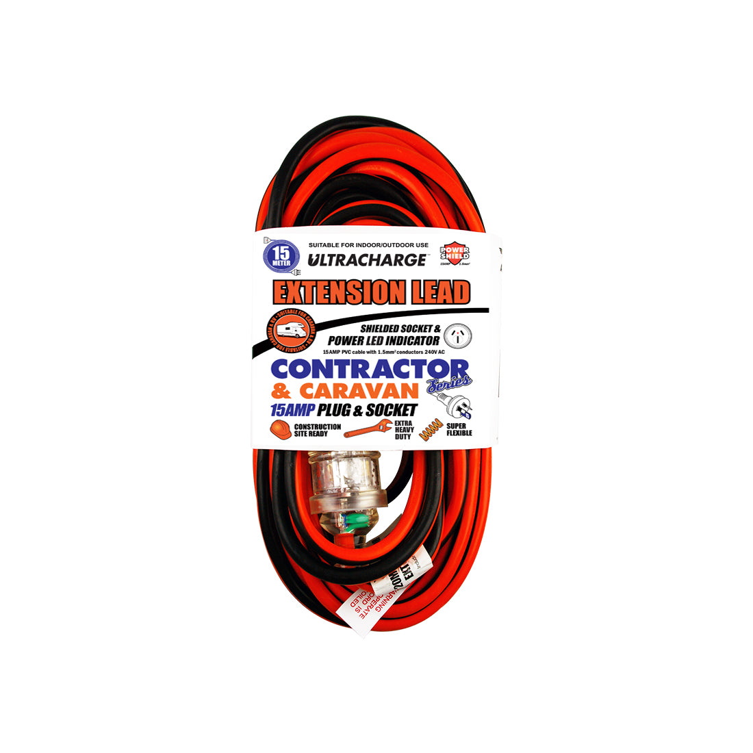 ULTRACHARGE Contractor/Caravan Suitability Lead 15M 15A UR250/15C