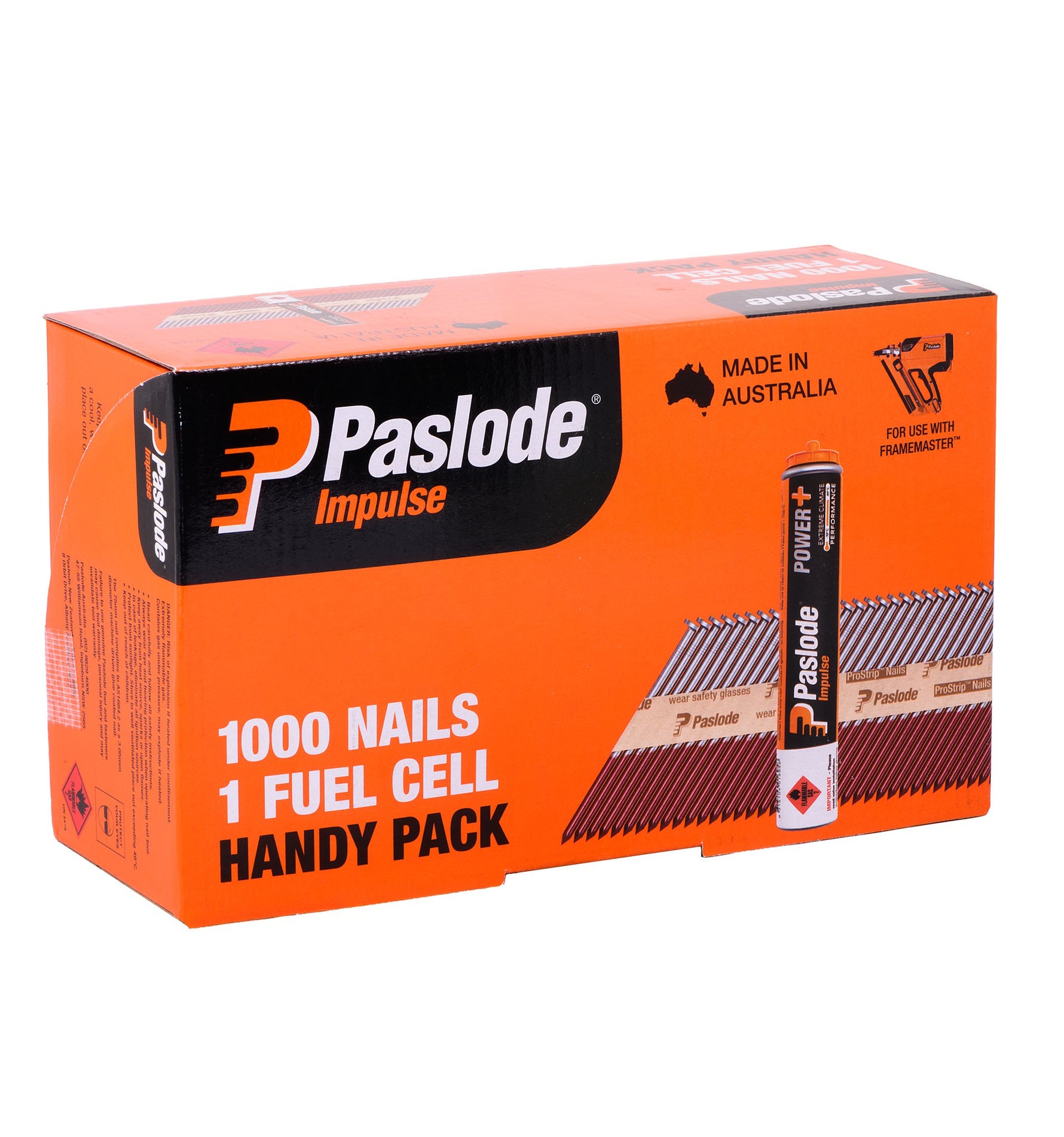 Paslode 75 x 3.06mm Bright Impulse D Head Nail - 1000 Pack B20551