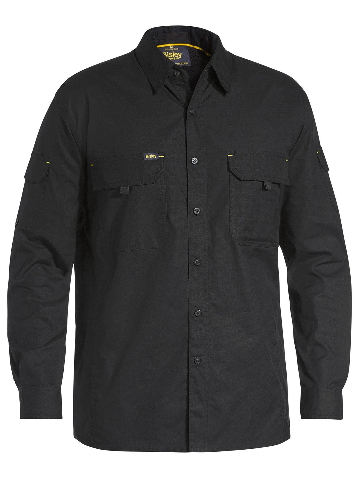 Bisley Workwear BS6414 Men's Black 3XL X Airflow™ Ripstop Shirt BS6414_BBLK3XL