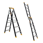 Gorilla FDM006-PRO Pro-Lite 6 Step Fibreglass Dual Purpose Ladder (1.75 - 3.13M) 150kg Industrial