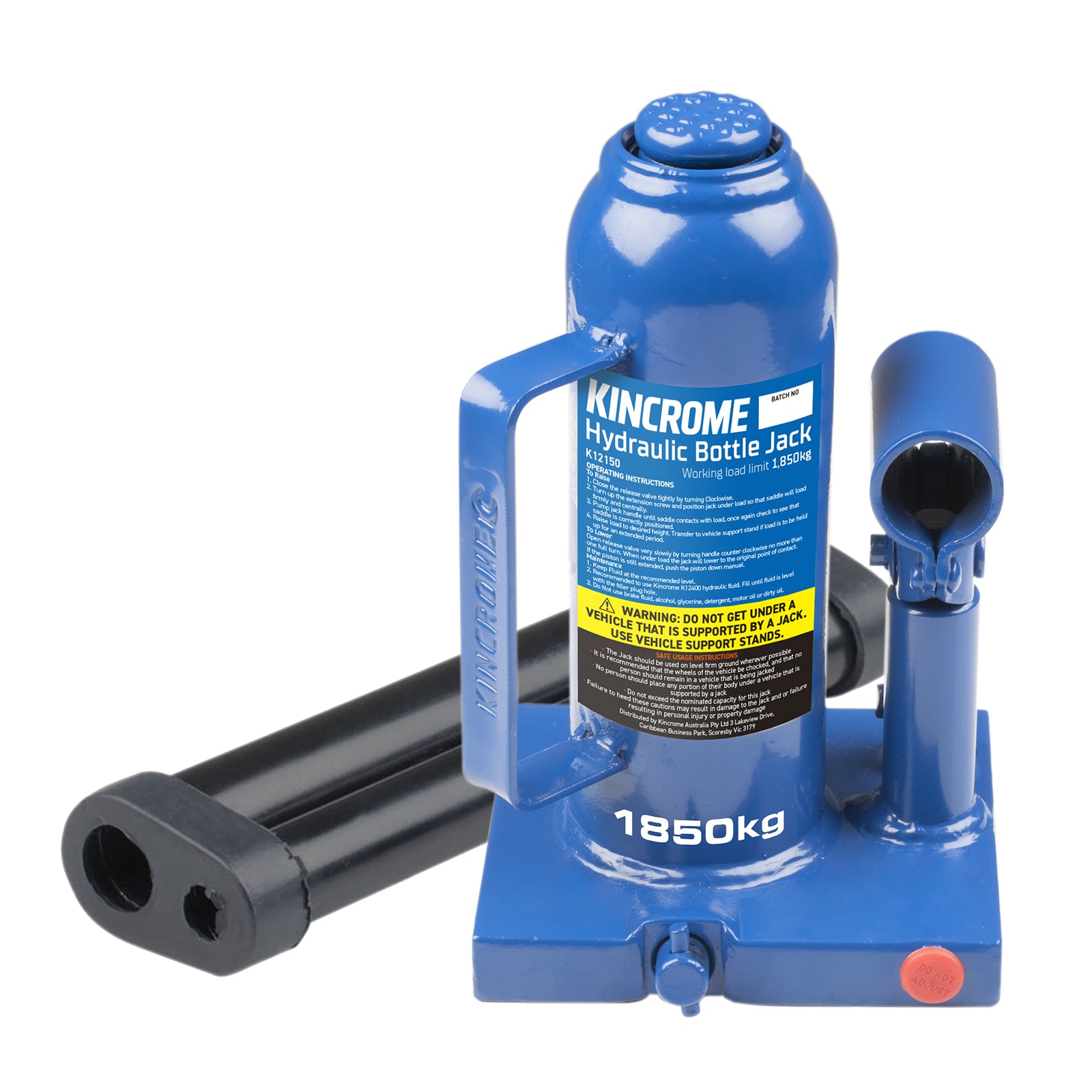 Kincrome Bottle Jack 1850Kg Welded K12150
