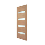Excel Pacific 4LF Meranti Frosted External Door 2040 x 870 x 40 AC4LFMFED204087040