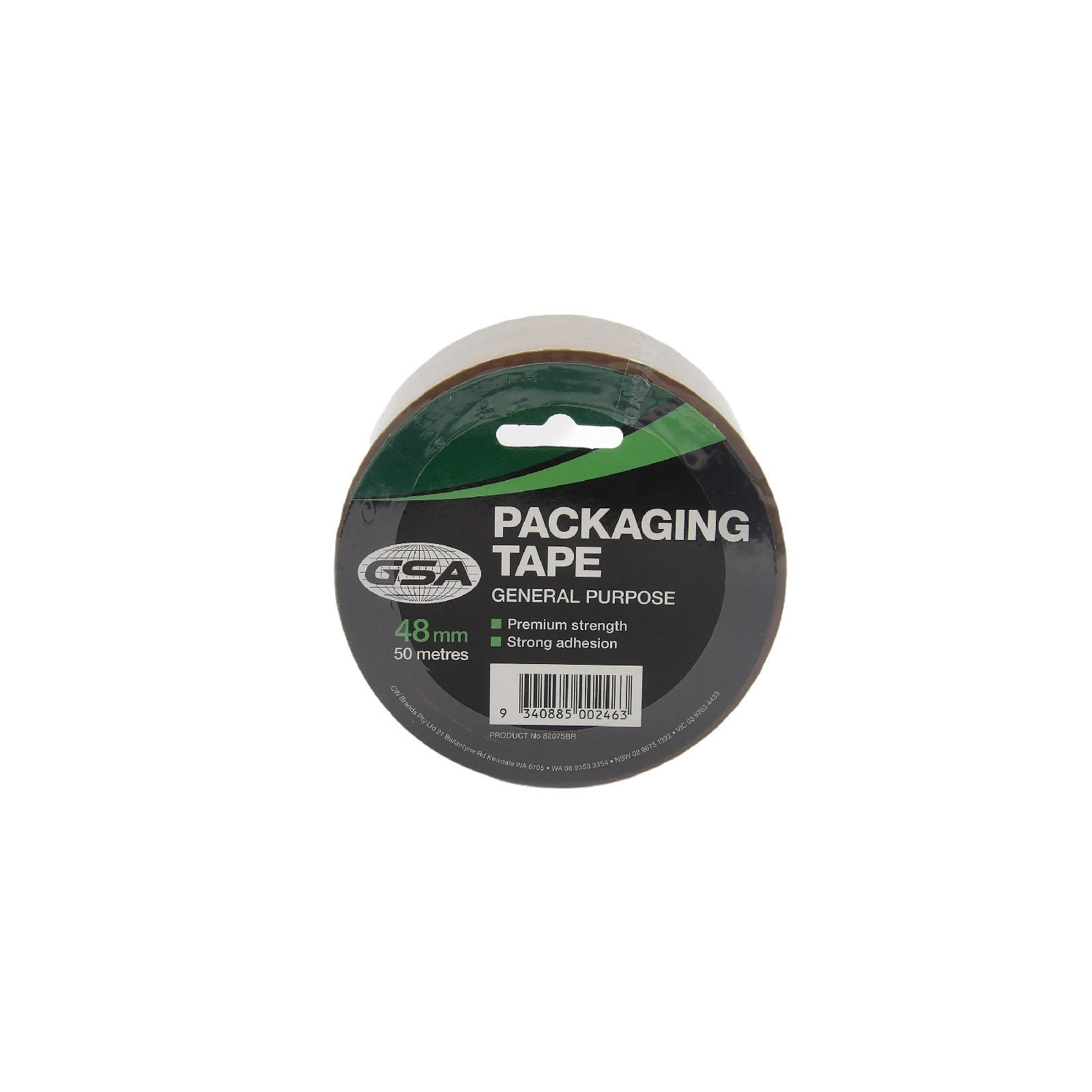 GSA Packing Tape Brown 48mm x 50m (Label) 82075BR
