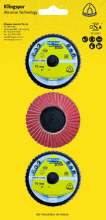 Klingspor 671316 MST 924 mini abrasive flap disc 50mm mixed grains