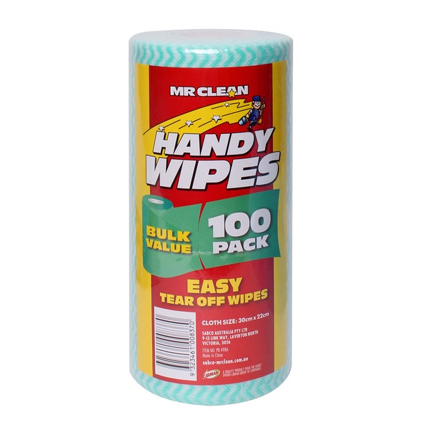 Mr Clean All Purpose Handy Wipes 30x22cm 200PK