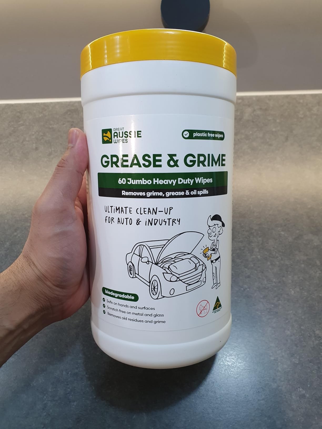 Gaw Grease Grime Wipes 60PK GAW00005