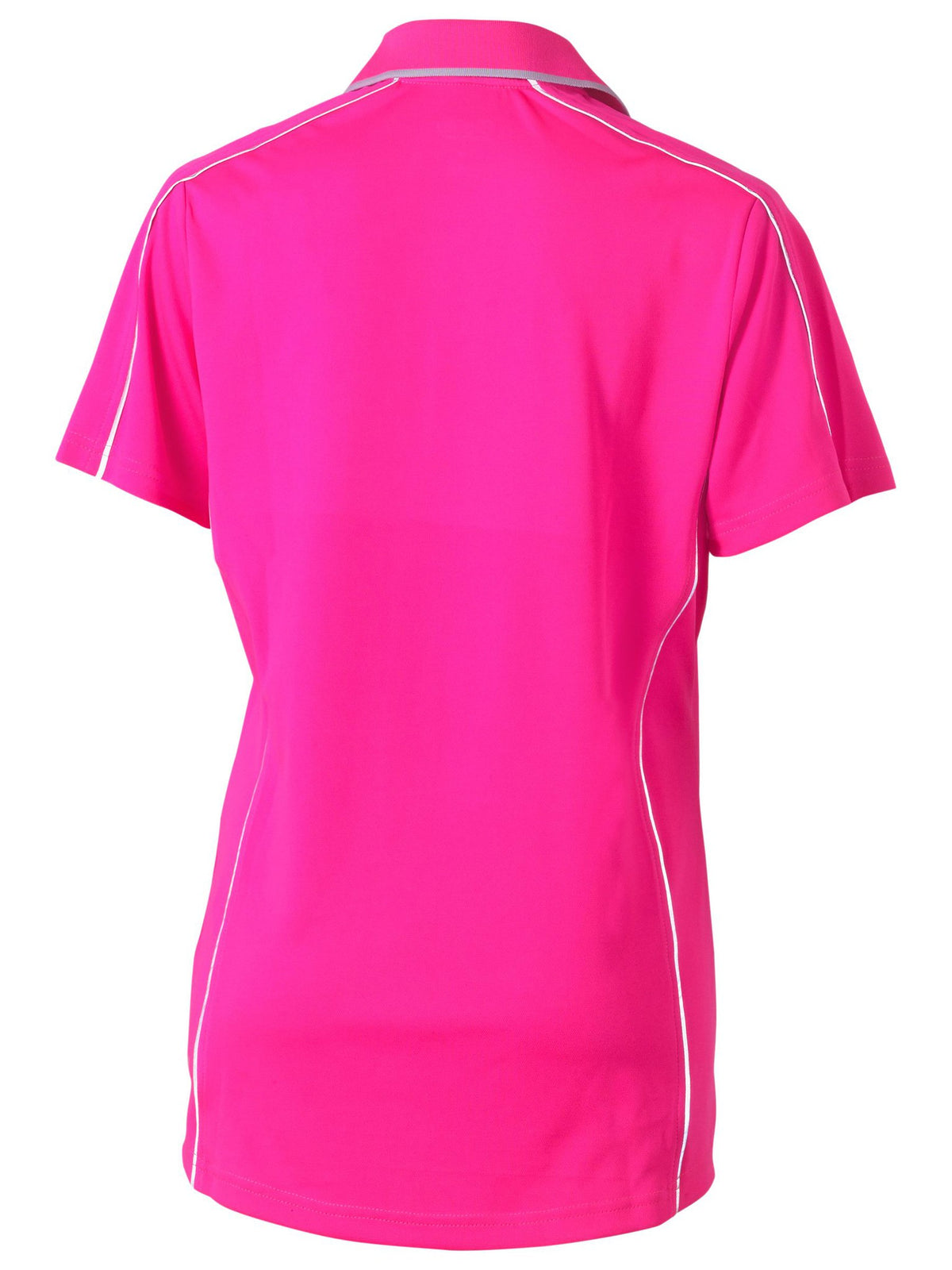 Bisley Workwear BKL1425 Women's Pink 6 Cool Mesh Polo With Reflective Piping BKL1425_BPNK6