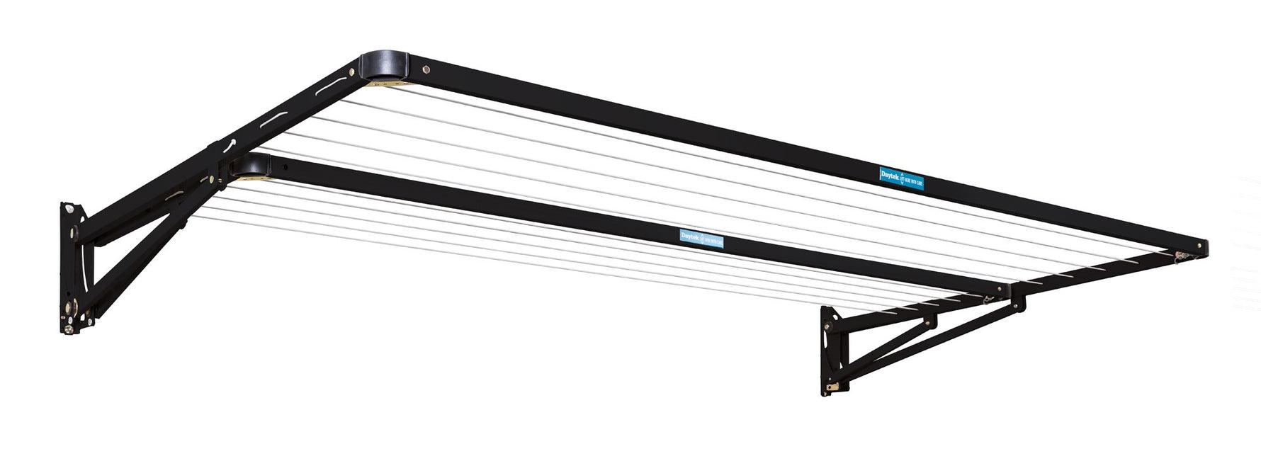 Daytek Twin 2.4m Fold Down Clothesline Anthracite Black A02840204