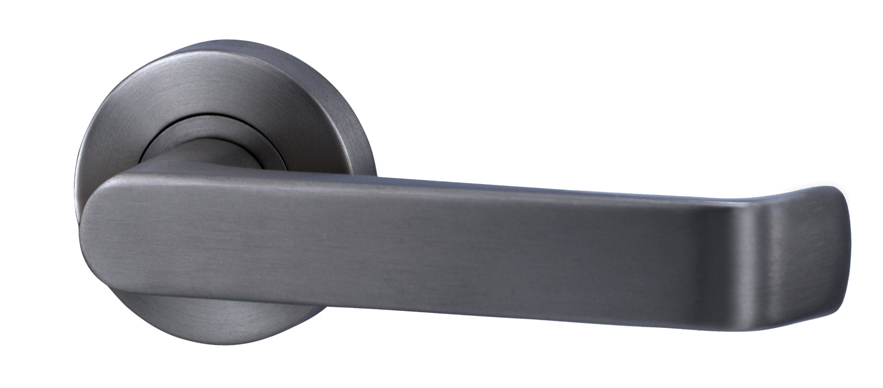 Lockwood Lever V1 Satin Gun Metal PVD Passage Set With Latch VIV1/V1GMPVD