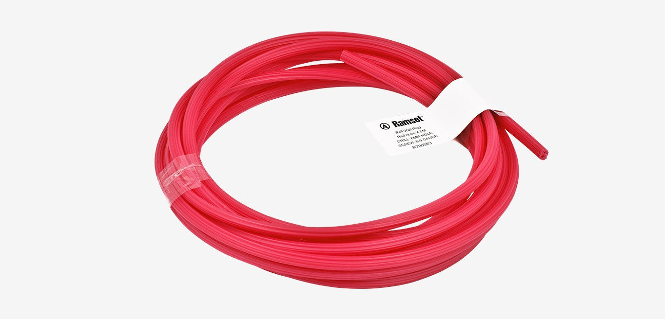 Ramset Wallplug Cont Red 6mmx5m