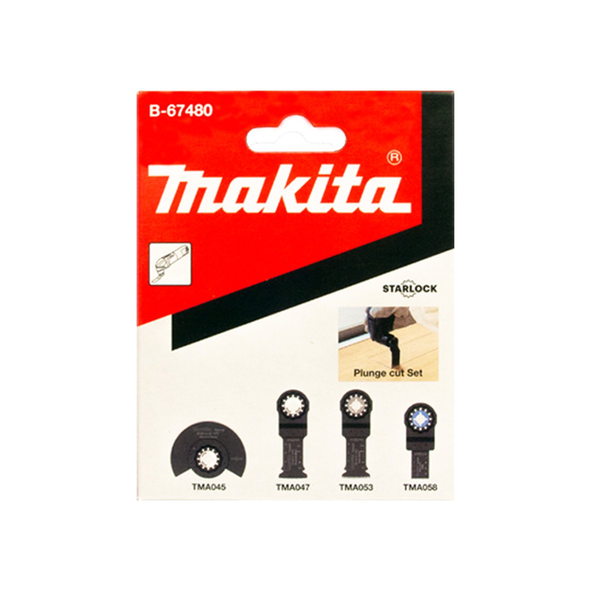 Makita Multitool Plunge Cut Set 4 Piece B-67480