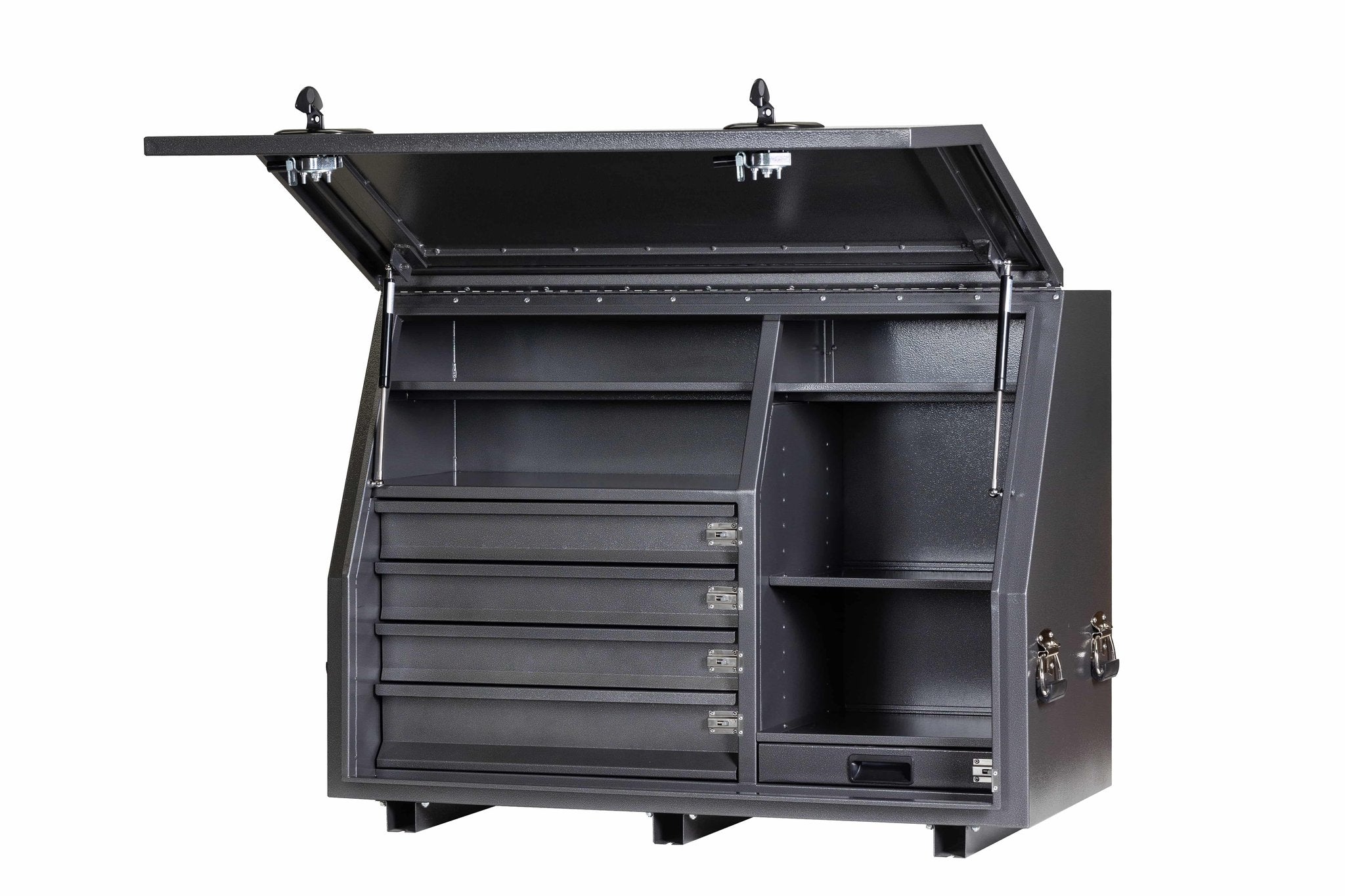 KA Boxes 4 Drawer 5 Shelves pullout Work Surface - Charcoal Grey KA1150D4CG