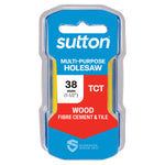 Sutton Tools Holesaw Tct Multi-Purp Hangpack 38Mm H1270380