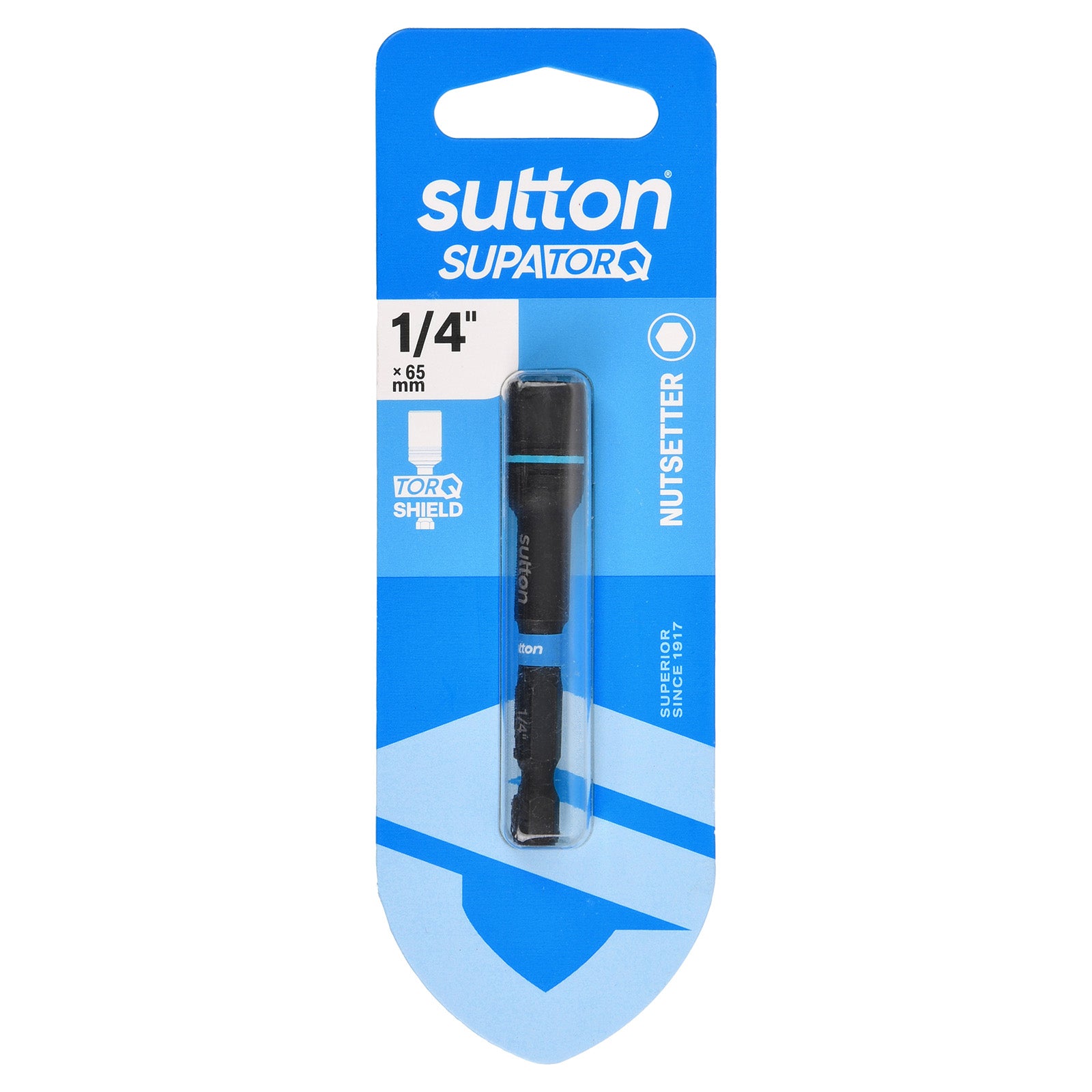 Sutton Tools Nutsetter Bit Supatorq Magnetic 1/4In 65Mm 1Pk S230H01CA