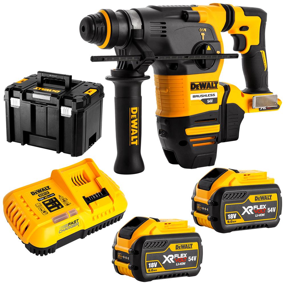 Dewalt 54V XR FLEXVOLT SDS-Plus Hammer KIT DCH333X2-XE