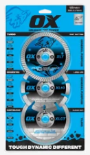OX 125mm General Purpose Segmented Diamond Blade Set - 3 Piece OX-XL3PK-5