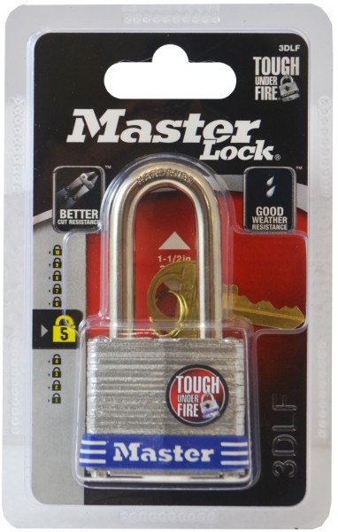 Master Lock Padlock Master Laminated MS/L5 40MM 3DLFAU