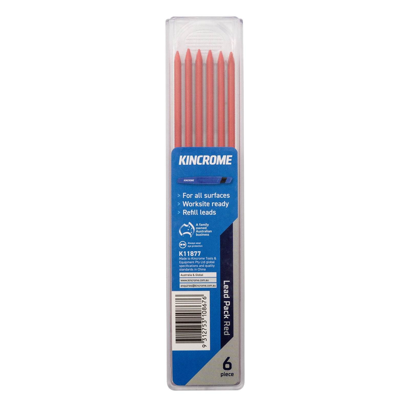 Kincrome Red Refill Pack 6 Piece K11877