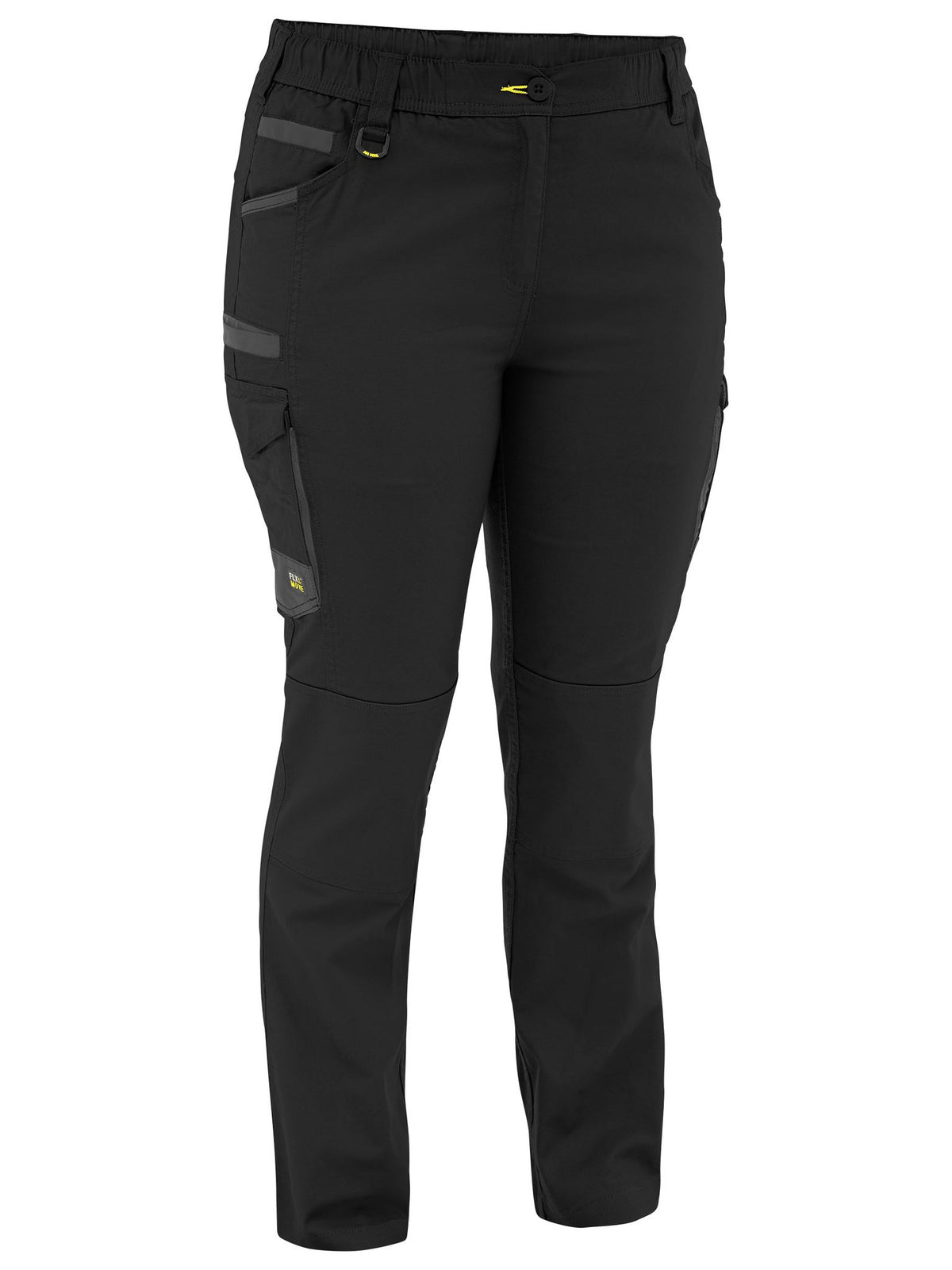 Bisley Workwear BPCL6338 Women's Black 10 Flx & Move™ Stretch Canvas Elastic Waist Cargo Pants BPCL6338_BBLK10
