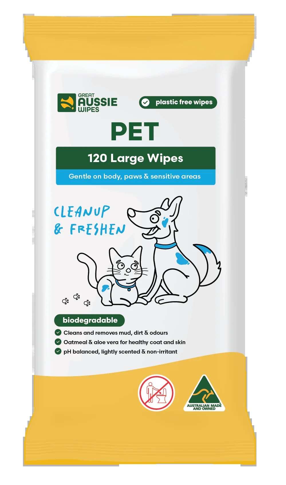 Gaw Showerless Wipes 10PK GAW00020
