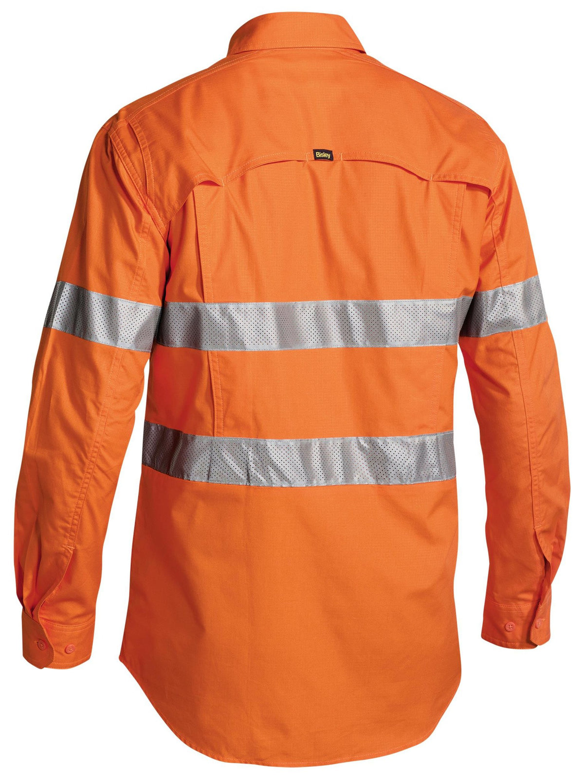 Bisley Workwear BS6416T Men's Orange 4XL X Airflow™ Taped Hi Vis Ripstop Shirt BS6416T_BVEO4XL