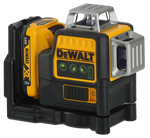 DEWALT 12V 3 x 360-Degree Multi-Line Laser Level Green Kit DCE089D1G-XE