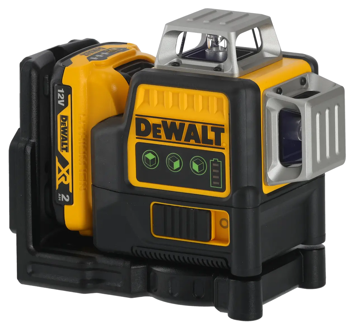 DEWALT 12V 3 x 360-Degree Multi-Line Laser Level Green Kit DCE089D1G-XE