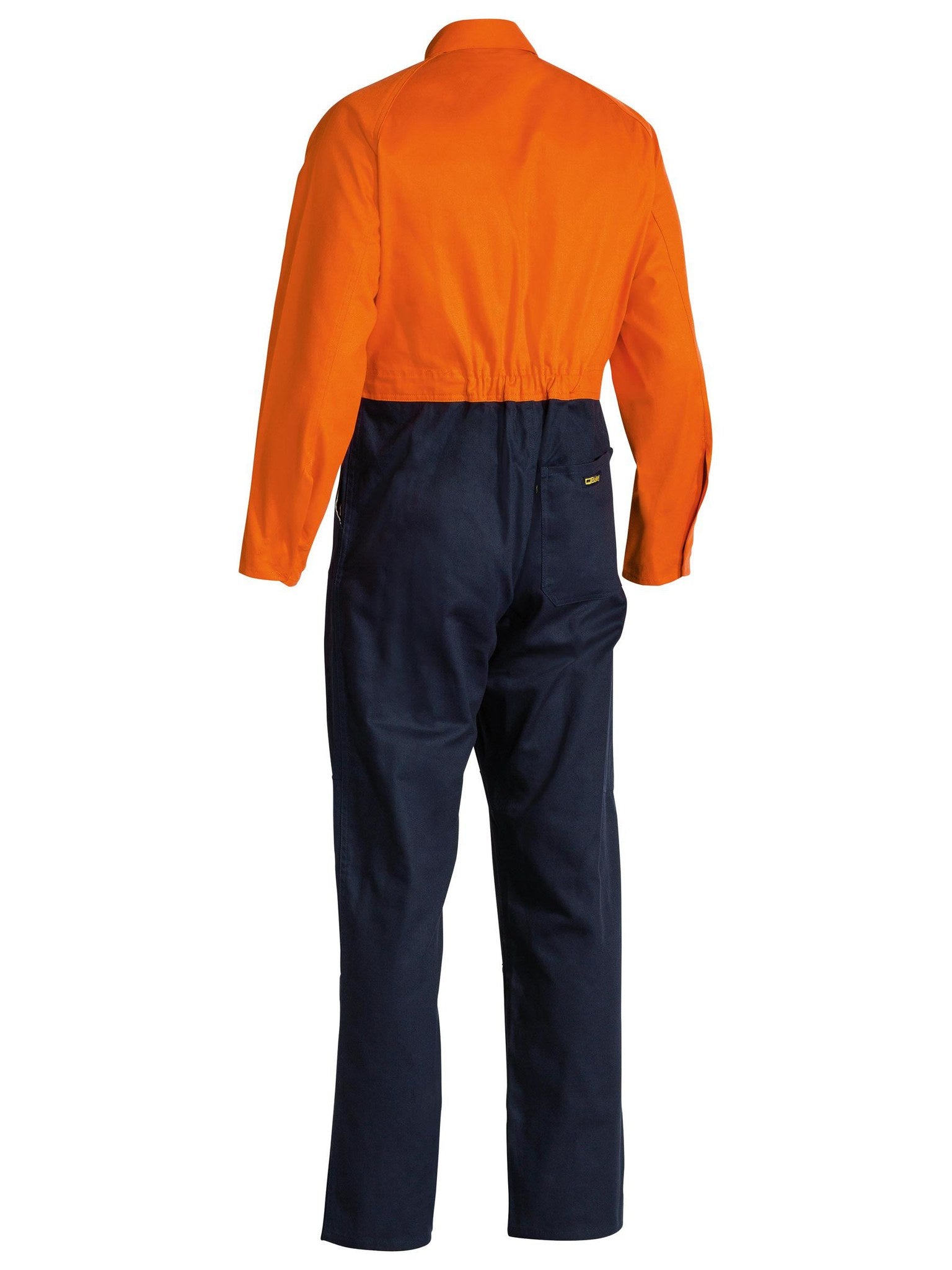Bisley Workwear BC6357 Men's Orange/Navy 74 Hi Vis Drill Coverall BC6357_TT02L74